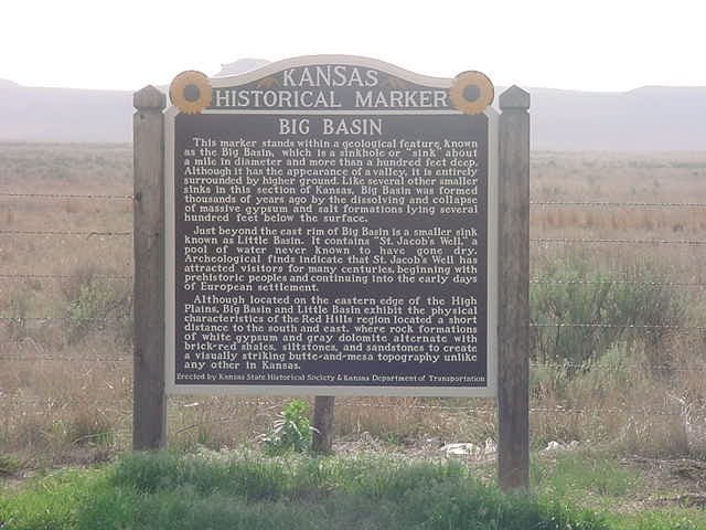 Big Basin Kansas Historical Marker