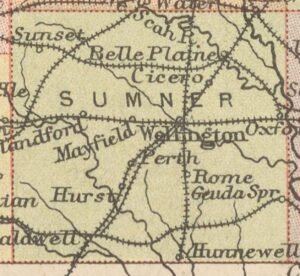 1890 J B Lippincott Company Map - Sumner